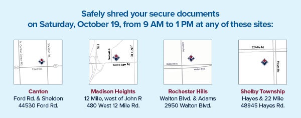 maps for shred day locations